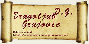 Dragoljub Grujović vizit kartica